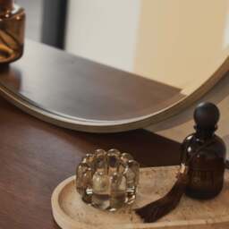 Higgins - Gold Metal Modern Round Wall Mirror 80cm x 80cm - thumbnail 5