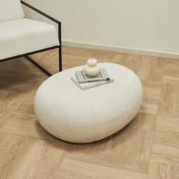 Zola - Minimal Concrete Pebble Coffee Table Large - thumbnail 5