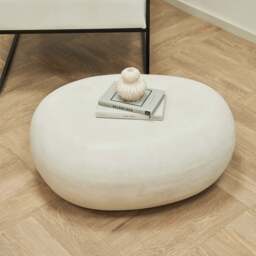 Zola - Minimal Concrete Pebble Coffee Table Large - thumbnail 4