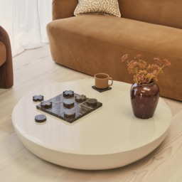 Rivington - High Gloss Ivory Large Round Coffee Table - thumbnail 6