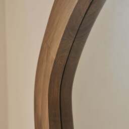 Luciana - Full Length Wave Warm Wood Extra Large Mirror 180cm x 105cm - thumbnail 4