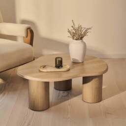 Savanna - Washed Wood Irregular Wooden Coffee Table - thumbnail 1