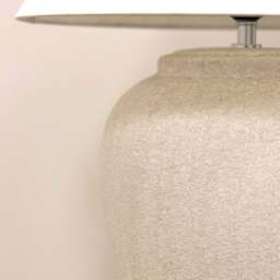 Sicily - Stone Ceramic Coolie Shade Table Lamp - thumbnail 6