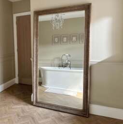 Antoine - Full Length Extra Large Washed Wood Rectangular Mirror 185cm x 100cm - thumbnail 3