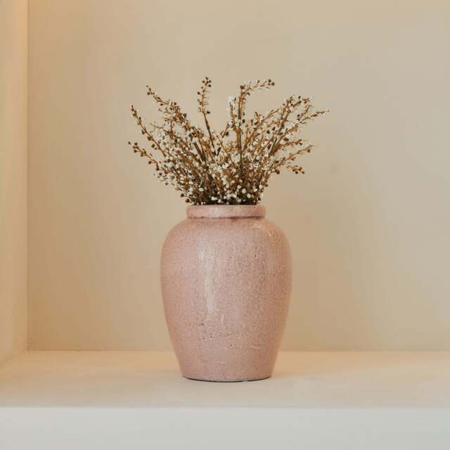 Portera - Blushed Pink Gloss Ceramic Vase - image 1