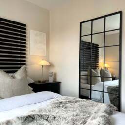 Brooklyn - Large Black Metal Mirror 140cm x 70cm - thumbnail 2