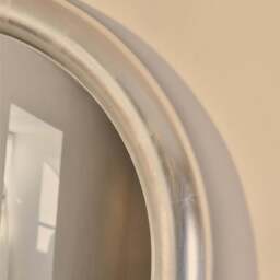Obsidian - Full Length Arched Brushed Chrome Extra Large Mirror 200cm x 120cm - thumbnail 6