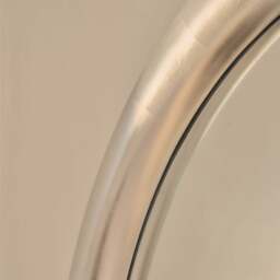Obsidian - Full Length Arched Brushed Chrome Extra Large Mirror 200cm x 120cm - thumbnail 5