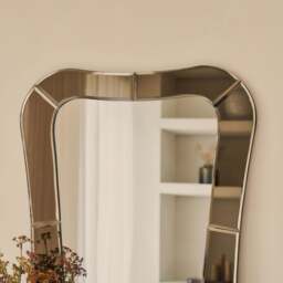 Florence - Bronze Bevelled Edge Art Deco Overmantle Mirror 90cm x 70cm - thumbnail 4
