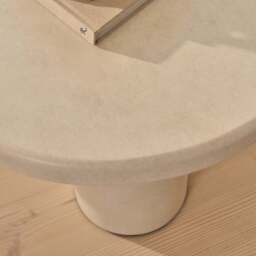 Savanna - Large Concrete Irregular Wooden Coffee Table - thumbnail 4