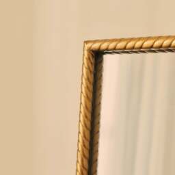 Corra - Gold Rope Twist Metal Overmantle Mirror 90cm x 60cm - thumbnail 6