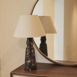 Higgins - Gold Metal Modern Round Wall Mirror 100cm x 100cm - thumbnail 3