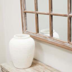 Sasha - Oak Shabby Chic Rectangular Window Mirror 134cm x 70cm - thumbnail 5