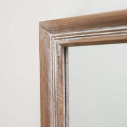 Sasha - Oak Shabby Chic Rectangular Window Mirror 134cm x 70cm - thumbnail 2