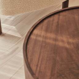 Fairmont - Dark Wood Premium Round Coffee Table - thumbnail 5