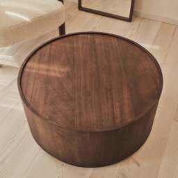 Fairmont - Dark Wood Premium Round Coffee Table - thumbnail 6