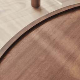 Fairmont - Dark Wood Premium Round Coffee Table - thumbnail 3