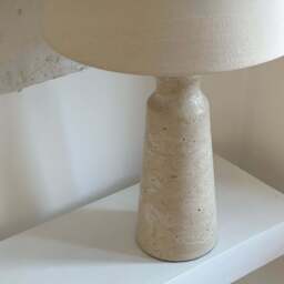 Sienna - Travertine Conical Shade Table Lamp - thumbnail 5