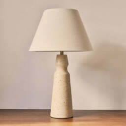 Sienna - Travertine Conical Shade Table Lamp - thumbnail 3