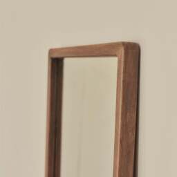 Arden - Dark Wood Full Length Wooden Mirror 140cm x 45cm - thumbnail 2