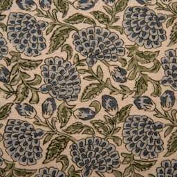 Erisha - Indigo Printed Fabric Cushion - thumbnail 2