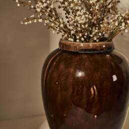 Portera - Chocolate Gloss Ceramic Vase - thumbnail 5
