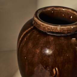Portera - Chocolate Gloss Ceramic Vase - thumbnail 4