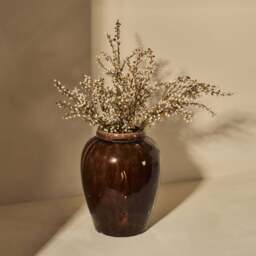 Portera - Chocolate Gloss Ceramic Vase - thumbnail 3