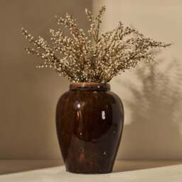 Portera - Chocolate Gloss Ceramic Vase - thumbnail 6