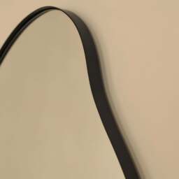 Ava - Black Pond Shaped Irregular Mirror 100cm x 70cm - thumbnail 3