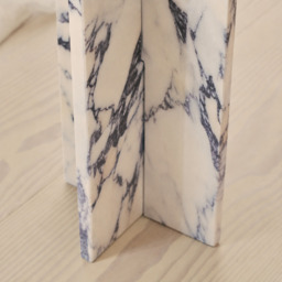 Ravello - Arabescato Round Premium Solid Marble Side Table - thumbnail 5