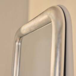 Obsidian - Full Length Rectangular Brushed Chrome Extra Large Mirror 200cm x 120cm - thumbnail 3