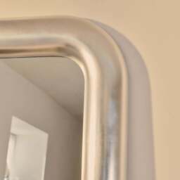 Obsidian - Full Length Rectangular Brushed Chrome Extra Large Mirror 200cm x 120cm - thumbnail 4