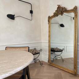 Francesca - Gold Arched Ornate Full Length Mirror 185cm x 100cm - thumbnail 6