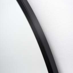 Liberty - Black Arched Metal Overmantle Mirror 120cm x 90cm - thumbnail 2