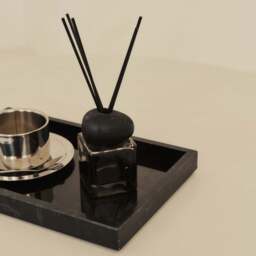 Travara - Black Marble Large Rectangular Decorative Tray - thumbnail 6
