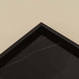 Travara - Black Marble Large Rectangular Decorative Tray - thumbnail 2