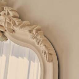 Cristina - Full Length Concrete Arched Ornate Mirror 200cm x 90cm - thumbnail 2