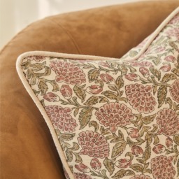 Erisha - Rose Printed Fabric Cushion - thumbnail 4