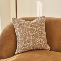 Erisha - Rose Printed Fabric Cushion - thumbnail 3