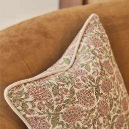 Erisha - Rose Printed Fabric Cushion - thumbnail 6