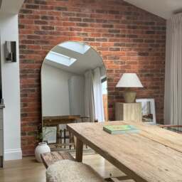 Liberty - Gold Full Length Arched Metal Mirror 200cm x 120cm - thumbnail 3