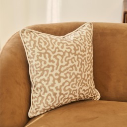 Pakko - Sesame Printed Fabric Cushion - thumbnail 5