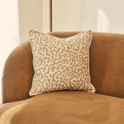 Pakko - Sesame Printed Fabric Cushion - thumbnail 3