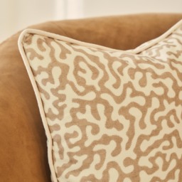 Pakko - Sesame Printed Fabric Cushion - thumbnail 4
