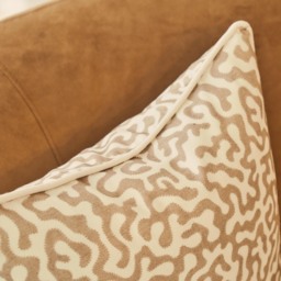 Pakko - Sesame Printed Fabric Cushion - thumbnail 6
