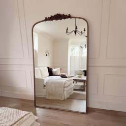 Amelia - Full Length Gold Arched Metal Mirror 200cm x 120cm - thumbnail 1