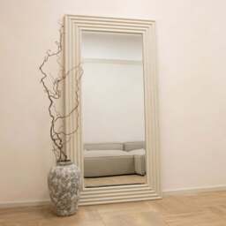 Aurora - Full Length Ribbed Concrete Mirror 180cm x 90cm - thumbnail 4