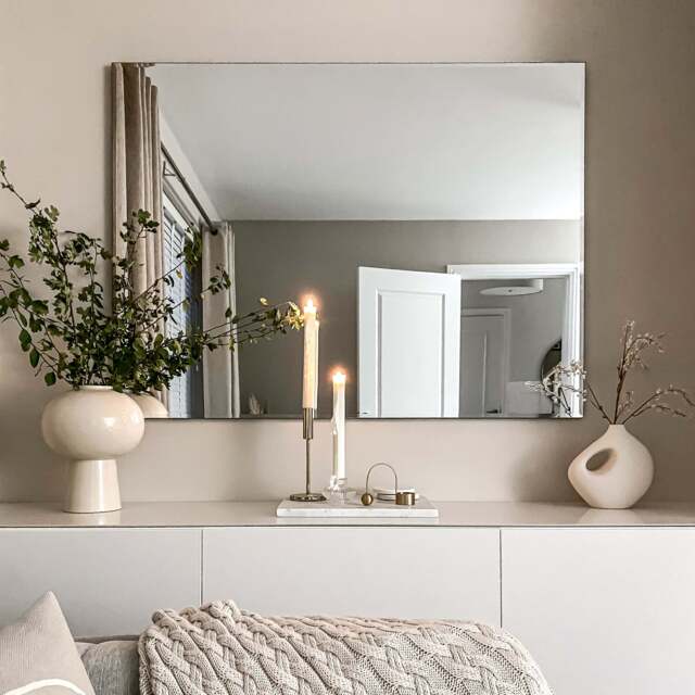 Edge - Large Frameless Rectangular Mirror 120cm x 90cm - image 1