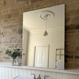 Edge - Large Frameless Rectangular Mirror 120cm x 90cm - thumbnail 3